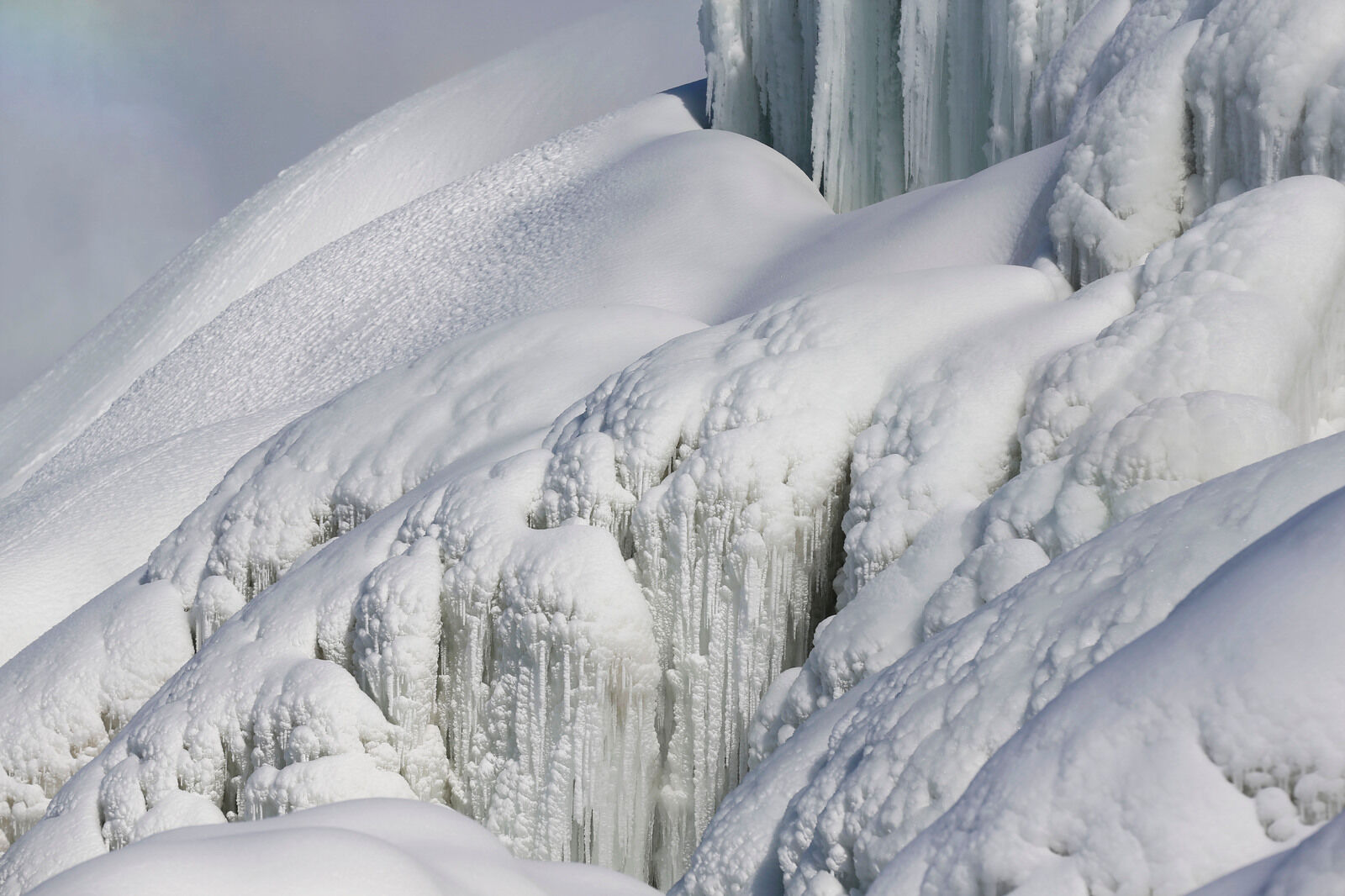 Snow covered ice